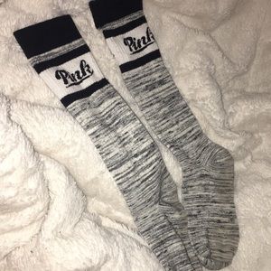 Pink VS knee high socks